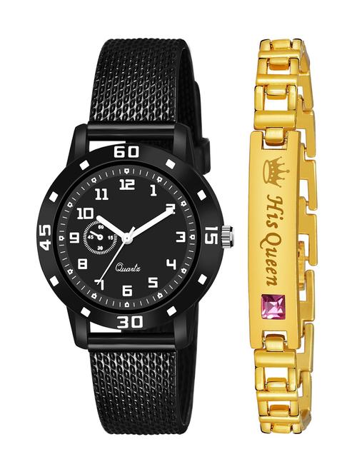 kajaru stylish analog watch for women with queen bracaelet - 18383821 - Very Small Image - 1