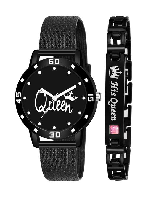 kajaru stylish analog watch for women with queen bracaelet - 18383824 - Very Small Image - 1
