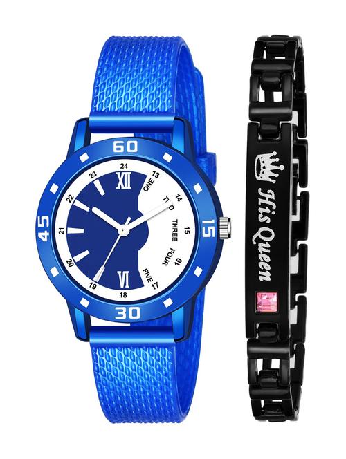 kajaru stylish analog watch for women with queen bracaelet - 18383828 - Very Small Image - 1