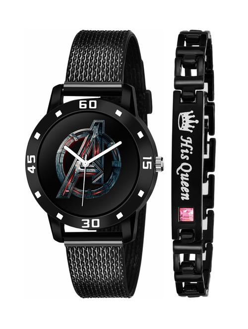 kajaru stylish analog watch for women with queen bracaelet - 18383839 - Very Small Image - 1