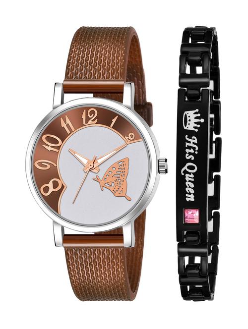 kajaru stylish analog watch for women with queen bracaelet - 18383847 - Very Small Image - 1