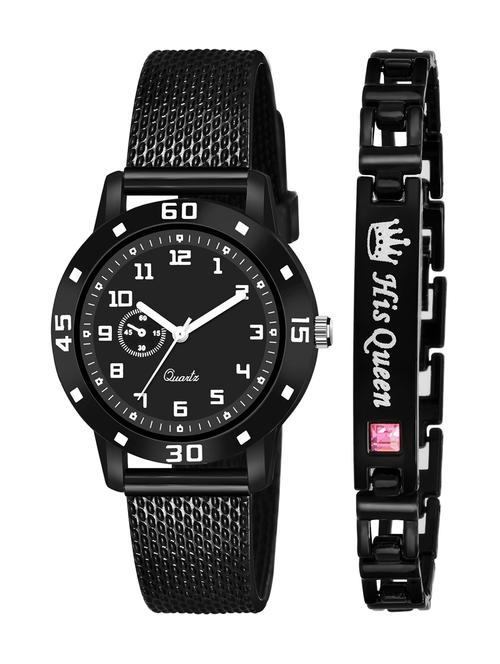 kajaru stylish analog watch for women with queen bracaelet - 18383848 - Very Small Image - 1