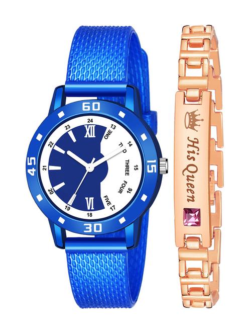 kajaru stylish analog watch for women with queen bracaelet - 18383855 - Very Small Image - 1
