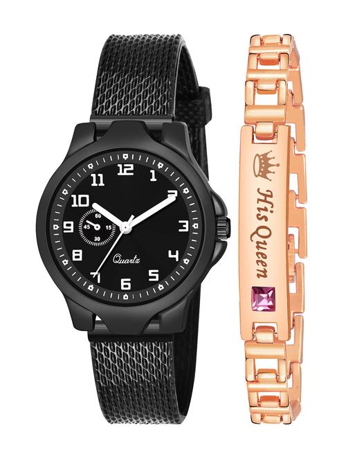 kajaru stylish analog watch for women with queen bracaelet - 18383863 - Very Small Image - 1