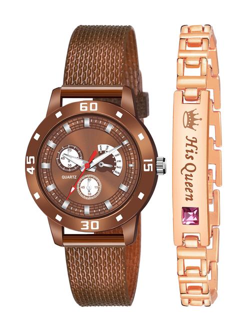kajaru stylish analog watch for women with queen bracaelet - 18383871 - Very Small Image - 1