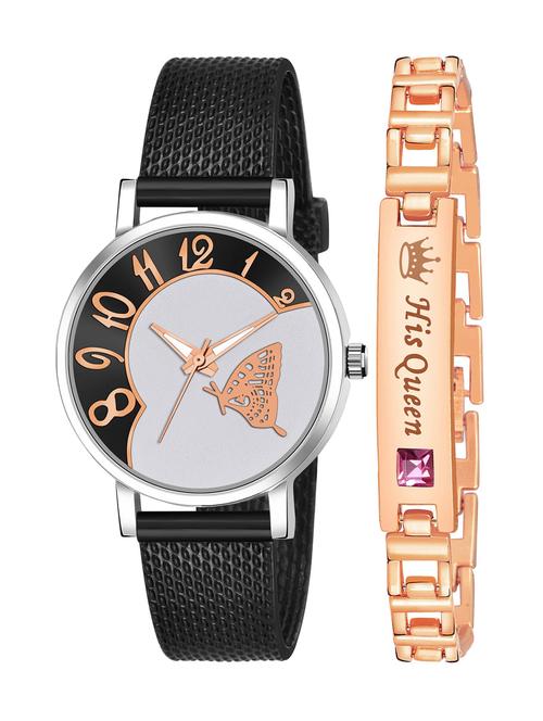 kajaru stylish analog watch for women with queen bracaelet - 18383872 - Very Small Image - 1