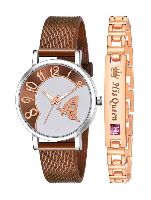 kajaru stylish analog watch for women with queen bracaelet - 18383874 - Very Small Image - 1