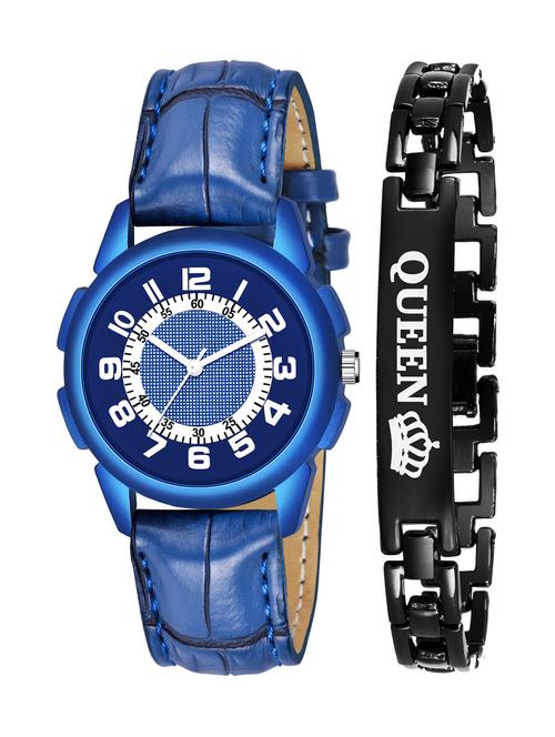 kajaru stylish analog watch for women with queen bracaelet - 18383885 - Very Small Image - 1