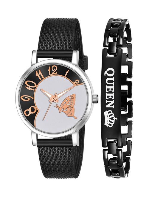 kajaru stylish analog watch for women with queen bracaelet - 18383899 - Very Small Image - 1