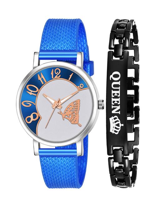 kajaru stylish analog watch for women with queen bracaelet - 18383900 - Very Small Image - 1