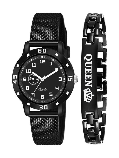 kajaru stylish analog watch for women with queen bracaelet - 18383902 - Very Small Image - 1