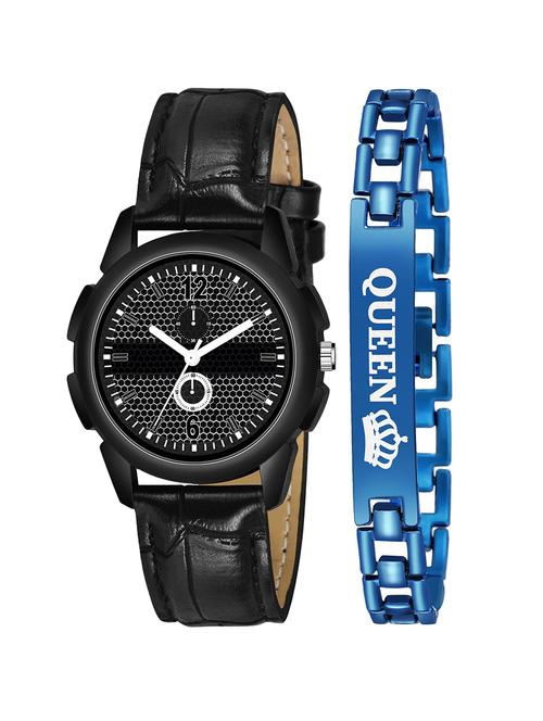 kajaru stylish analog watch for women with queen bracaelet - 18383914 - Very Small Image - 1
