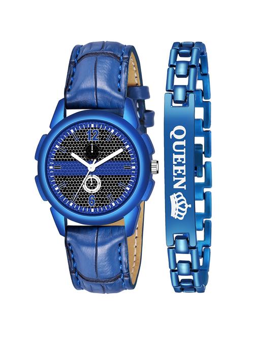 kajaru stylish analog watch for women with queen bracaelet - 18383915 - Very Small Image - 1