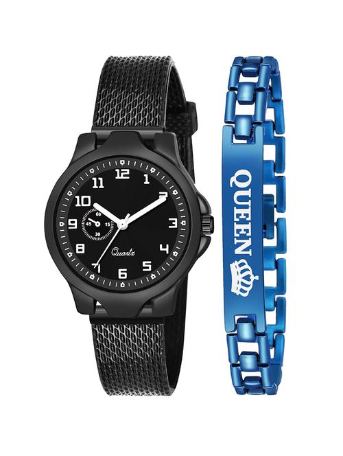 kajaru stylish analog watch for women with queen bracaelet - 18383917 - Very Small Image - 1