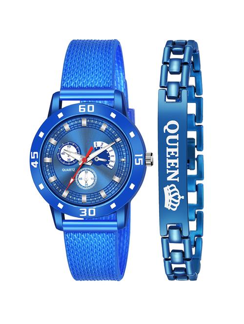 kajaru stylish analog watch for women with queen bracaelet - 18383924 - Very Small Image - 1