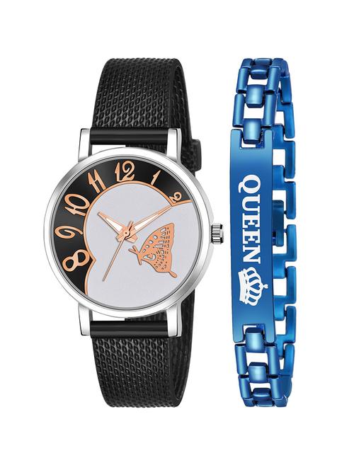 kajaru stylish analog watch for women with queen bracaelet - 18383926 - Very Small Image - 1