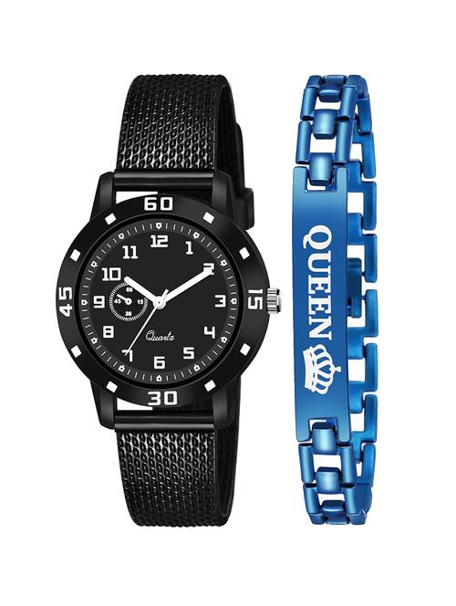 kajaru stylish analog watch for women with queen bracaelet - 18383929 - Very Small Image - 1
