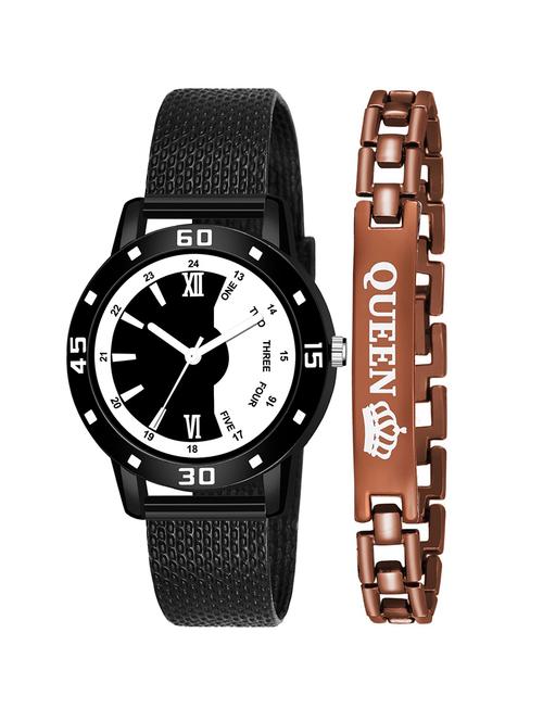 kajaru stylish analog watch for women with queen bracaelet - 18383935 - Very Small Image - 1