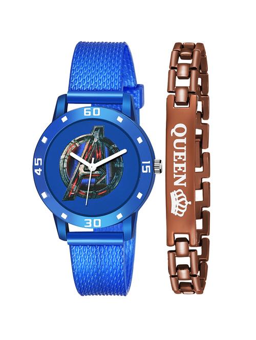 kajaru stylish analog watch for women with queen bracaelet - 18383948 - Very Small Image - 1