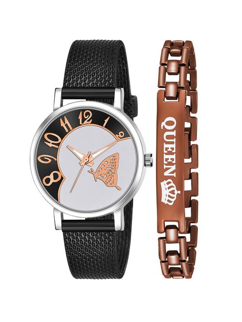 kajaru stylish analog watch for women with queen bracaelet - 18383953 - Very Small Image - 1