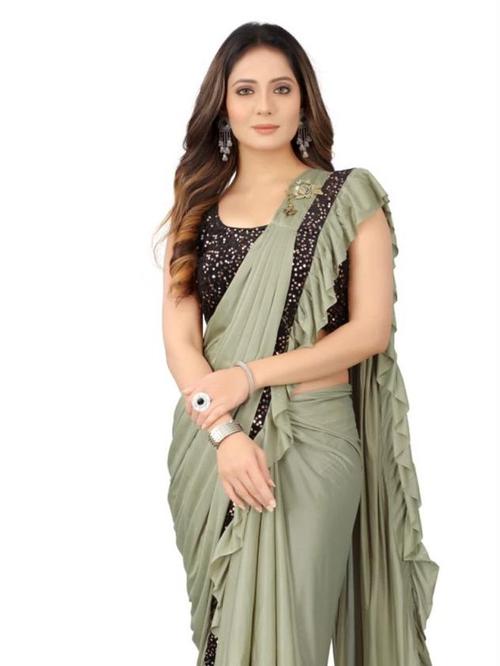 launch party wear ready saree collection - 18384139 - Very Small Image - 1