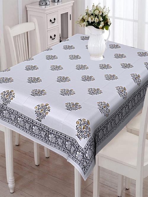 texstylers thick cotton 4 seater block print table cloth - 18385246 - Very Small Image - 1