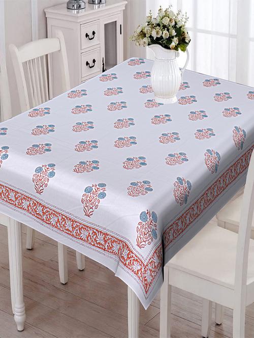 texstylers thick cotton 6 seater block print table cloth - 18385282 - Very Small Image - 1