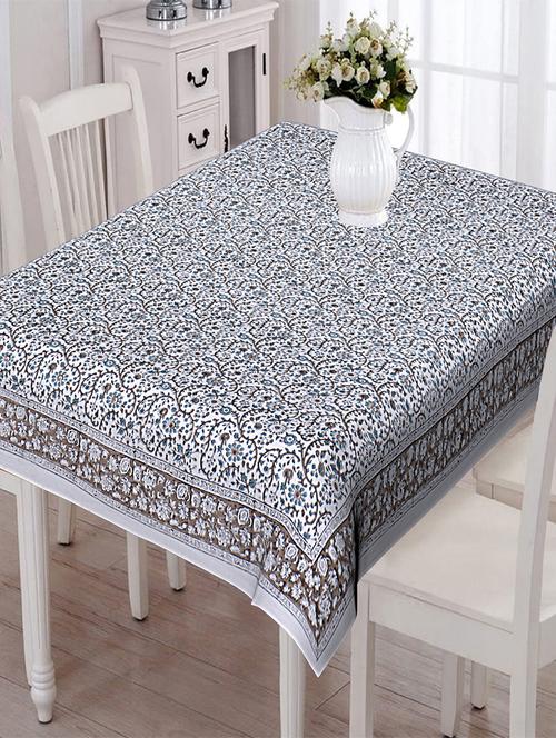 texstylers thick cotton 6 seater block print table cloth - 18385285 - Very Small Image - 1