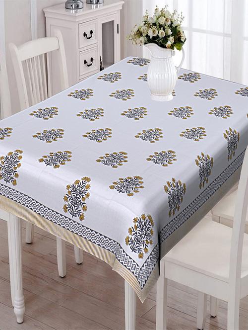 texstylers thick cotton 8 seater block print table cloth - 18385289 - Very Small Image - 1