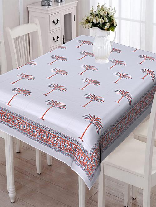 texstylers thick cotton 8 seater block print table cloth - 18385297 - Very Small Image - 1