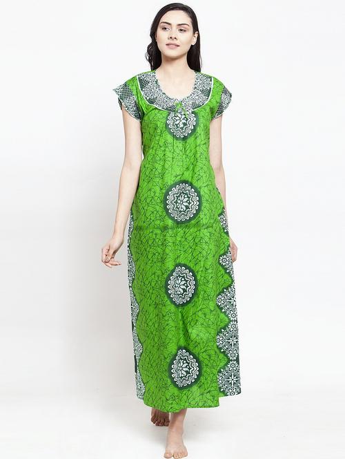 short sleeved printed nighty - 18385817 - Very Small Image - 1