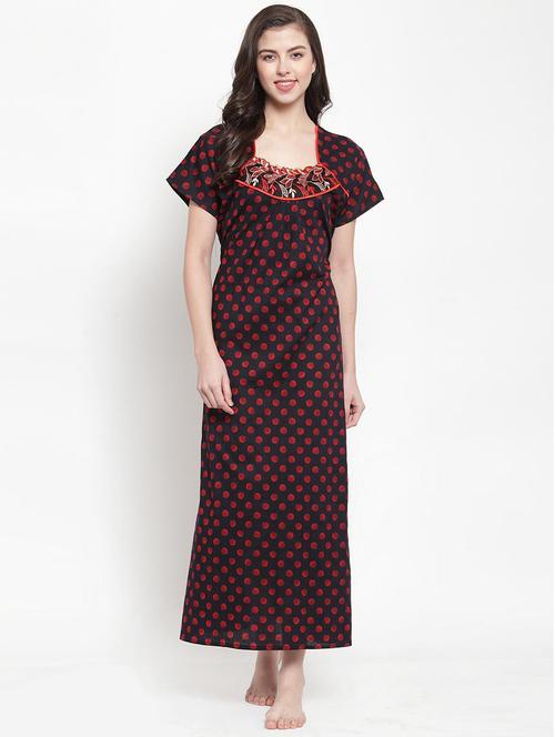 short sleeved printed nighty - 18385836 - Very Small Image - 1