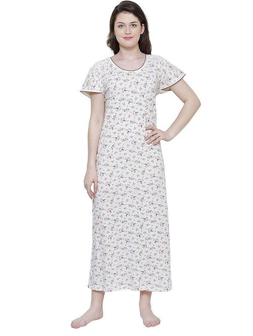 short sleeved printed nighty - 18385839 - Very Small Image - 1