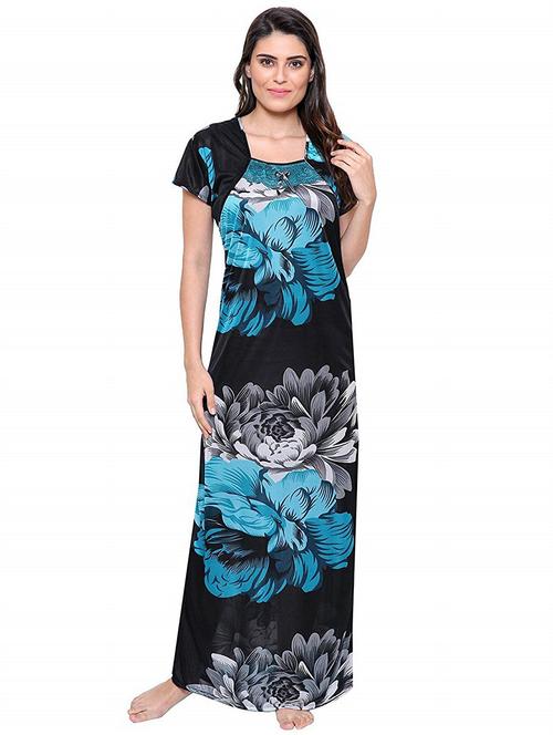 short sleeved printed nighty - 18385841 - Very Small Image - 1