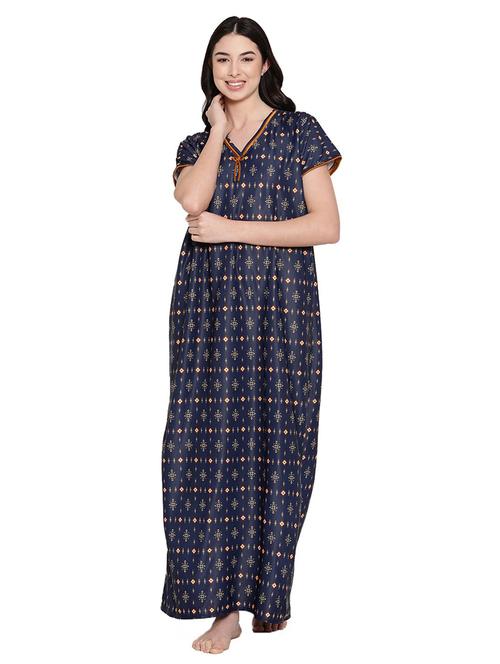 short sleeved printed nighty - 18385880 - Very Small Image - 1