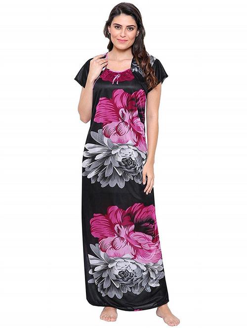 short sleeved printed nighty - 18385924 - Very Small Image - 1