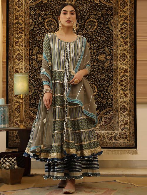 olive cotton fusion set - 18386120 - Very Small Image - 1