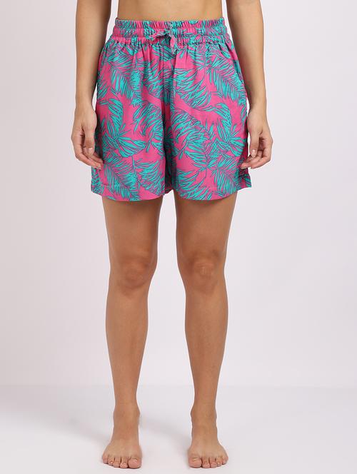 high rise printed shorts - 18386249 - Very Small Image - 1