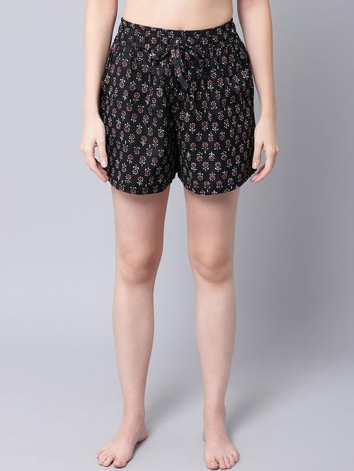 high rise printed shorts - 18386253 - Very Small Image - 1