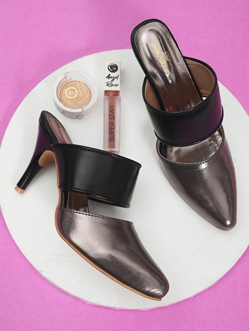 metallic synthetic slip on pumps - 18386912 - Very Small Image - 1
