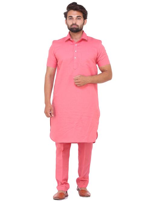 pink solid medium kurta - 18386952 - Very Small Image - 1