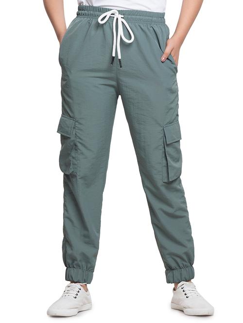 drawstring waist solid jogger - 18386961 - Very Small Image - 1
