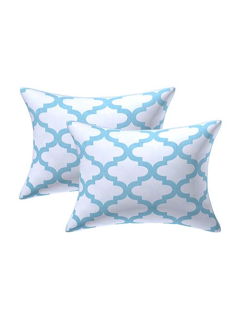 texstylehome pure cotton 12x18 inches jaipuri cushion pillow cover(pack of 2 pcs) - 18387579 - Very Small Image - 1