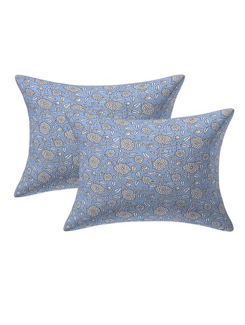texstylehome pure cotton 12x18 inches jaipuri cushion pillow cover(pack of 2 pcs) - 18387583 - Very Small Image - 1