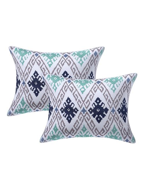 texstylehome pure cotton 12x18 inches jaipuri cushion pillow cover(pack of 2 pcs) - 18387588 - Very Small Image - 1