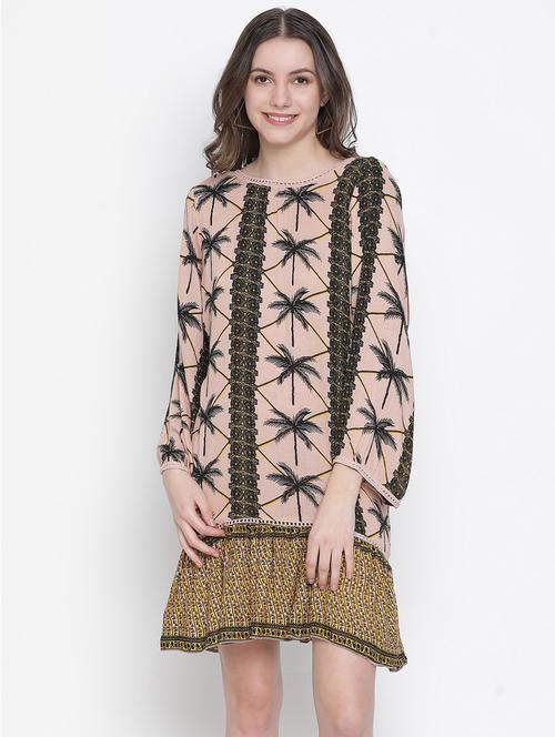 lace detail printed coverup - 18388394 - Very Small Image - 1