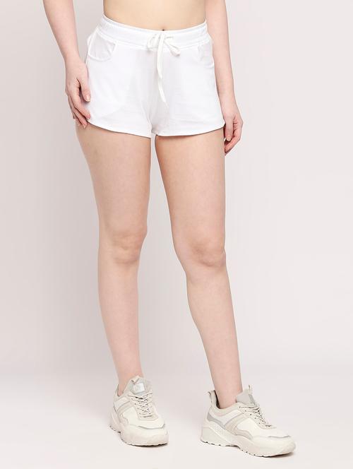 low rise solid hot pants short - 18388503 - Very Small Image - 1