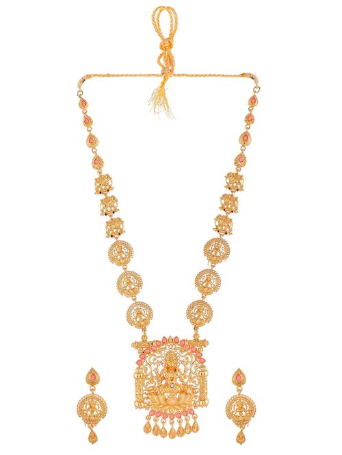 gold brass necklaces and earring - 18389066 - Very Small Image - 1