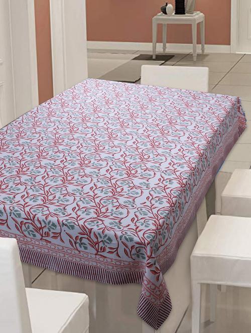 texstylehome thick cotton 4 seater block print table cloth - 18389072 - Very Small Image - 1