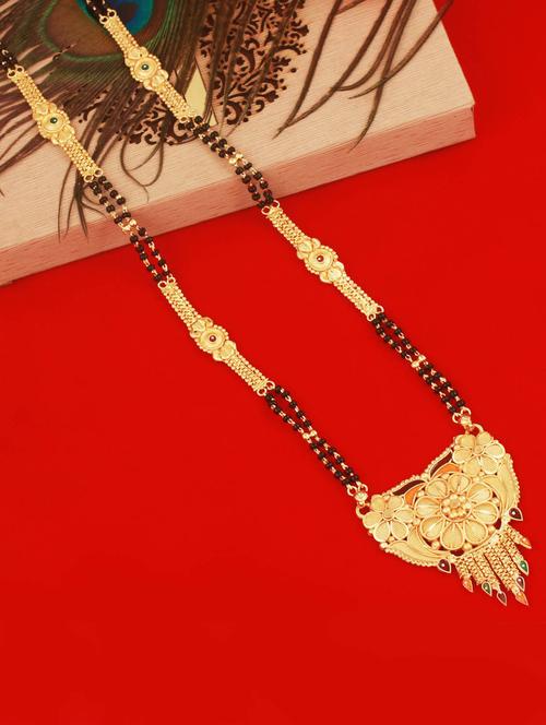 gold plated metal mangalsutra - 18390049 - Very Small Image - 1